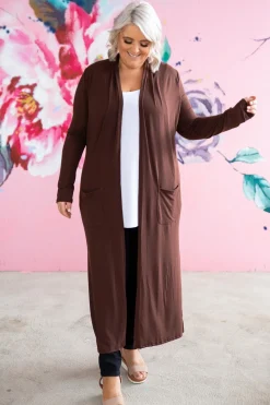Jane Cardigan in Chocolate