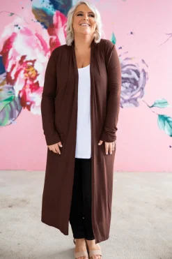 Jane Cardigan in Chocolate