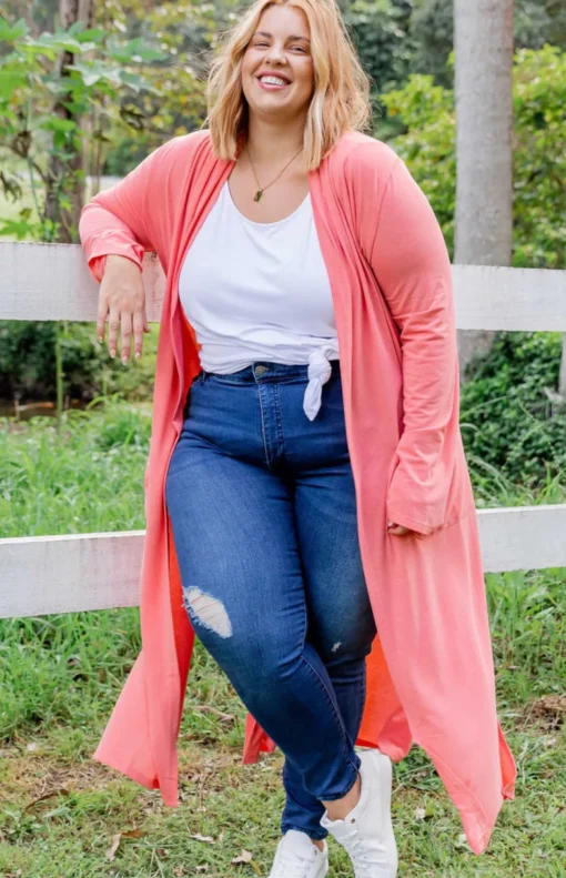 Jane Cardigan in Coral