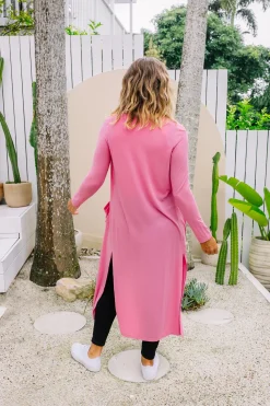 Jane Cardigan in Dark Pink