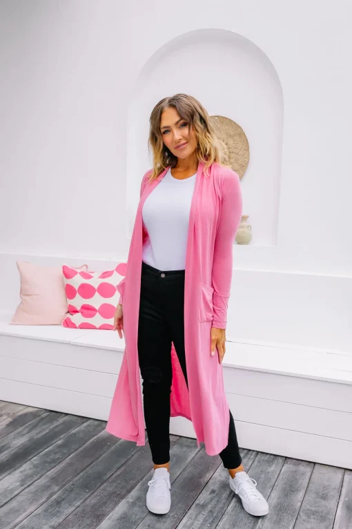 Jane Cardigan in Dark Pink