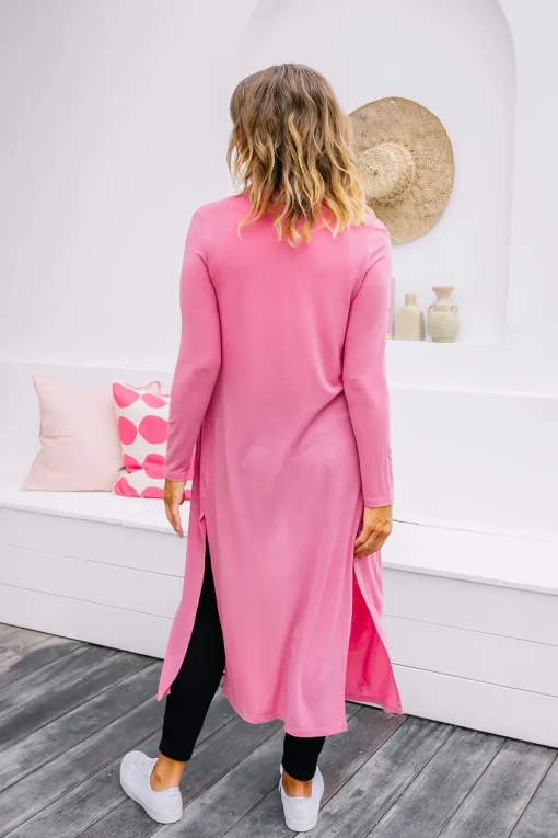 Jane Cardigan in Dark Pink
