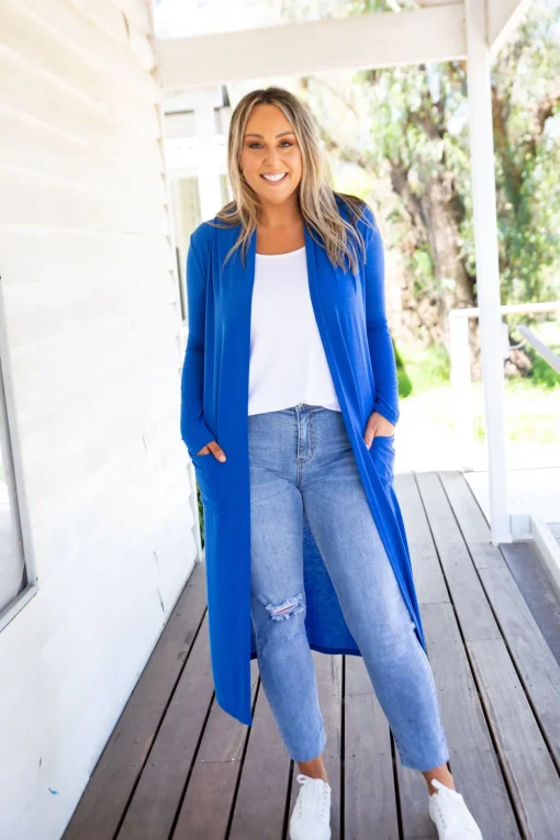Jane Cardigan in Electric Blue