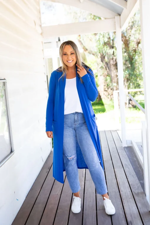 Jane Cardigan in Electric Blue