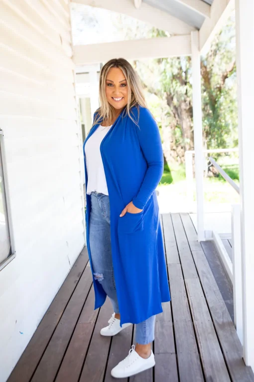Jane Cardigan in Electric Blue