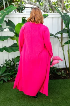 Jane Cardigan in Hot Pink