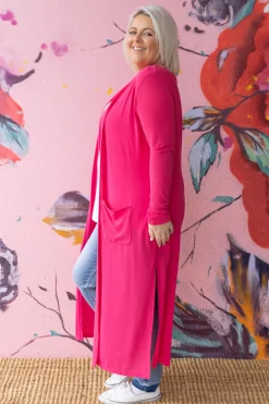 Jane Cardigan in Hot Pink