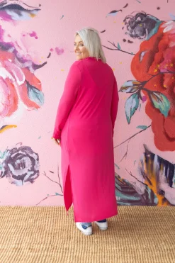Jane Cardigan in Hot Pink