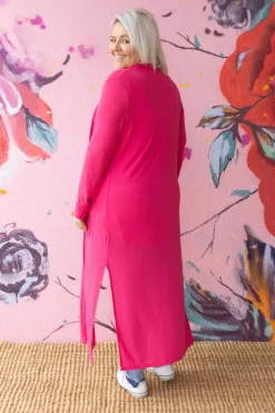 Jane Cardigan in Hot Pink
