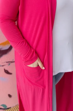 Jane Cardigan in Hot Pink