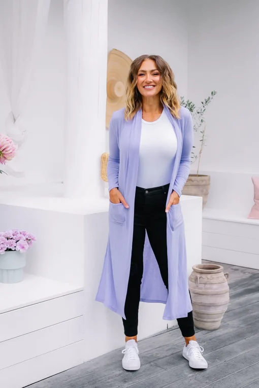 Jane Cardigan in Lavender