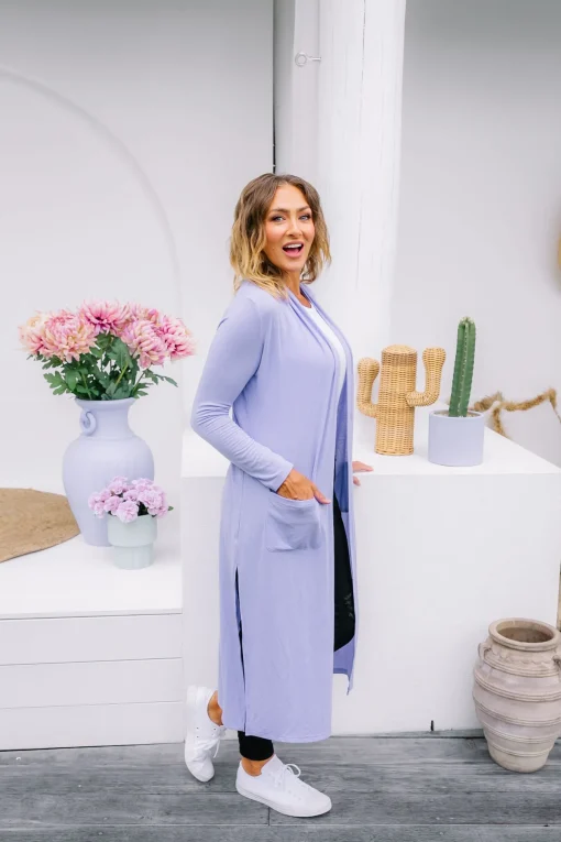 Jane Cardigan in Lavender