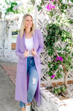 Jane Cardigan in Lilac
