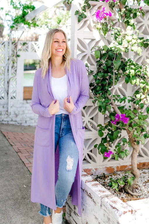 Jane Cardigan in Lilac