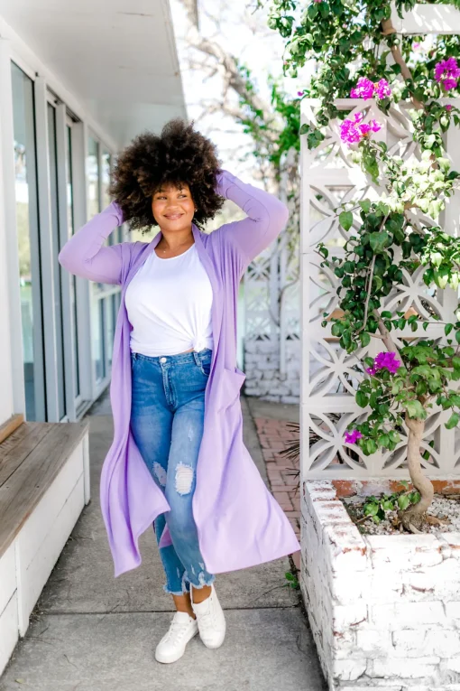 Jane Cardigan in Lilac