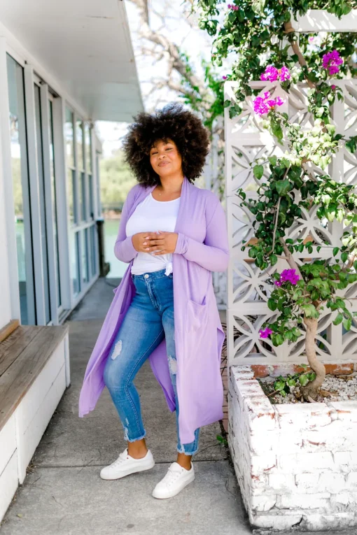 Jane Cardigan in Lilac