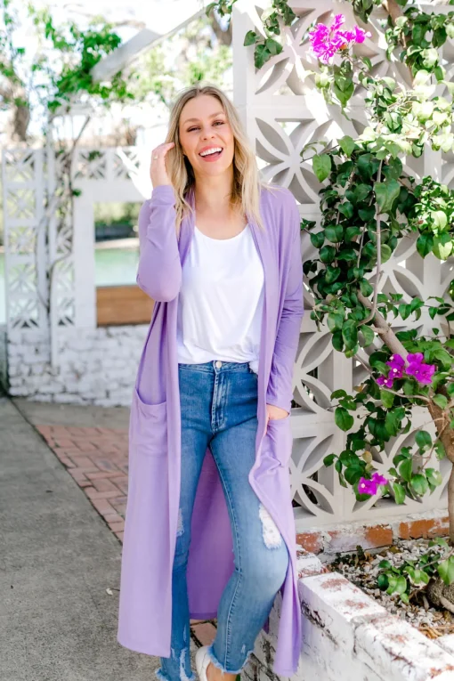 Jane Cardigan in Lilac