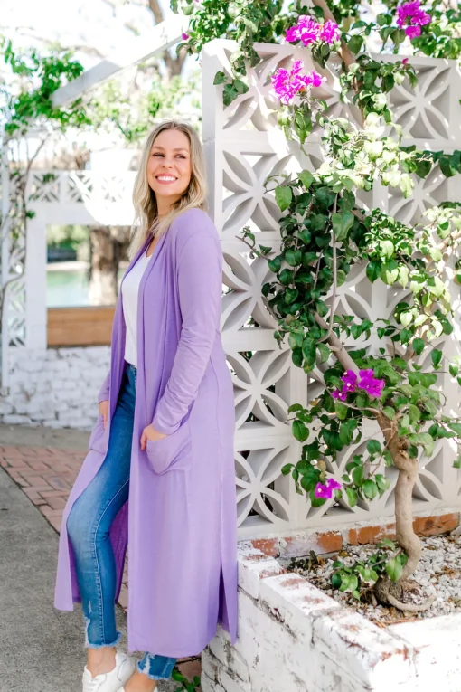 Jane Cardigan in Lilac