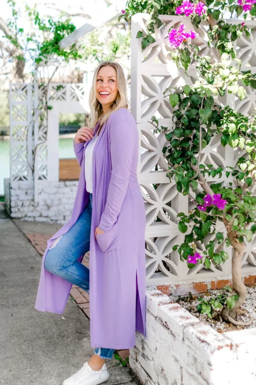 Jane Cardigan in Lilac
