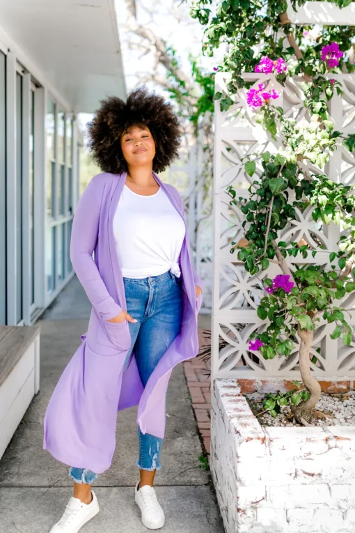 Jane Cardigan in Lilac