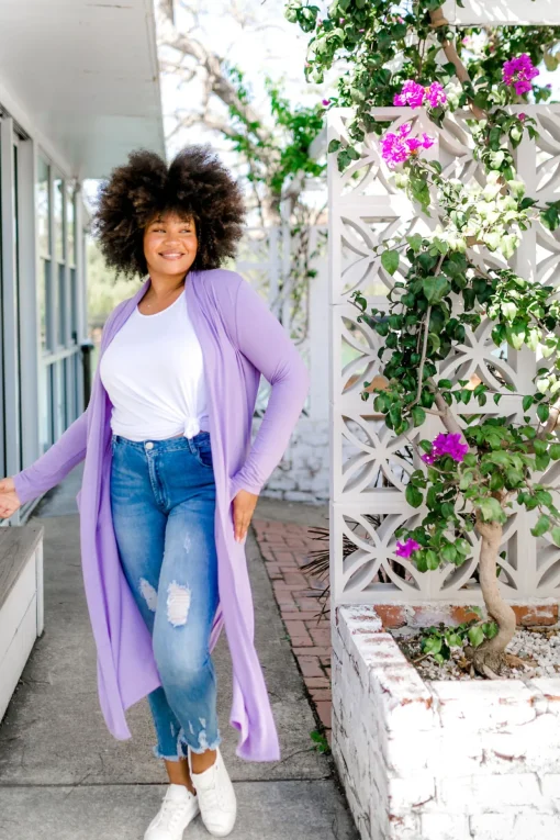 Jane Cardigan in Lilac