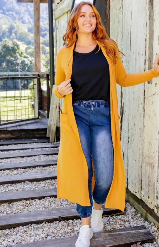 Jane Cardigan in Mustard