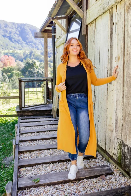 Jane Cardigan in Mustard