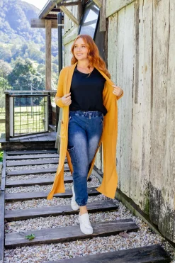 Jane Cardigan in Mustard