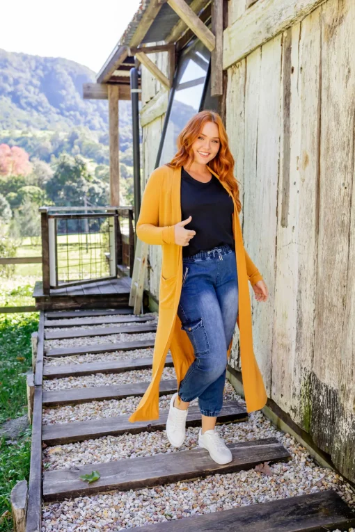 Jane Cardigan in Mustard