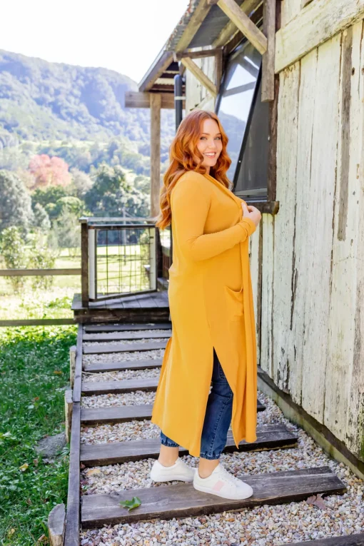 Jane Cardigan in Mustard