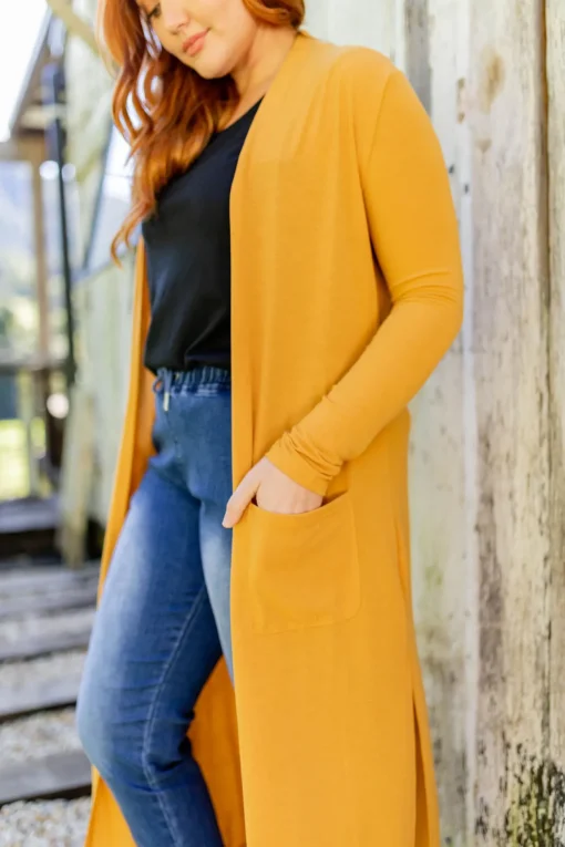 Jane Cardigan in Mustard