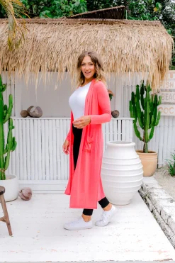 Jane Cardigan in Peach