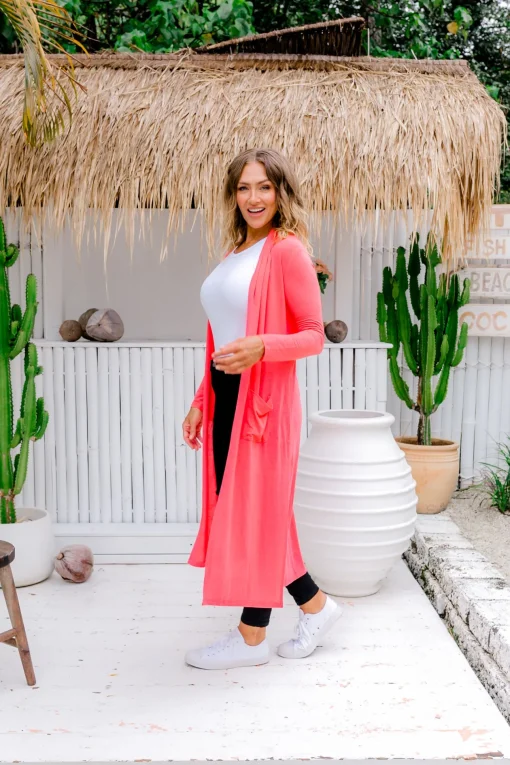 Jane Cardigan in Peach