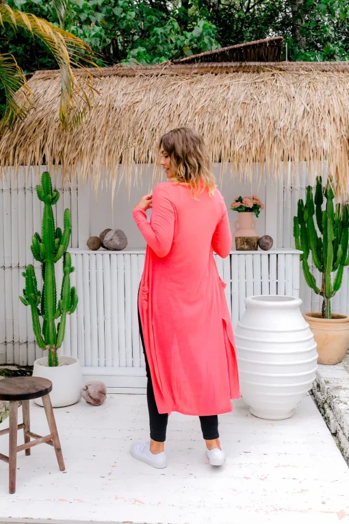 Jane Cardigan in Peach