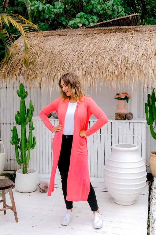 Jane Cardigan in Peach