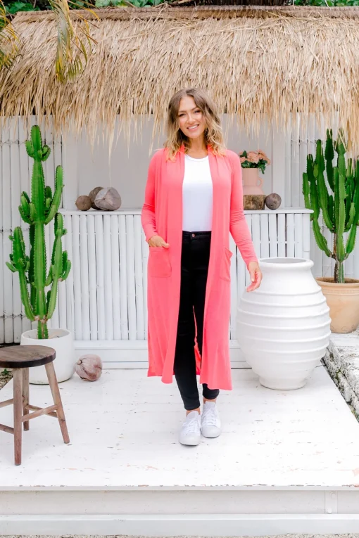Jane Cardigan in Peach