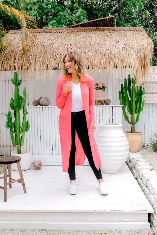 Jane Cardigan in Peach