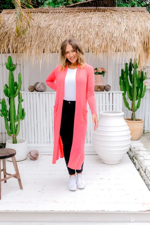 Jane Cardigan in Peach