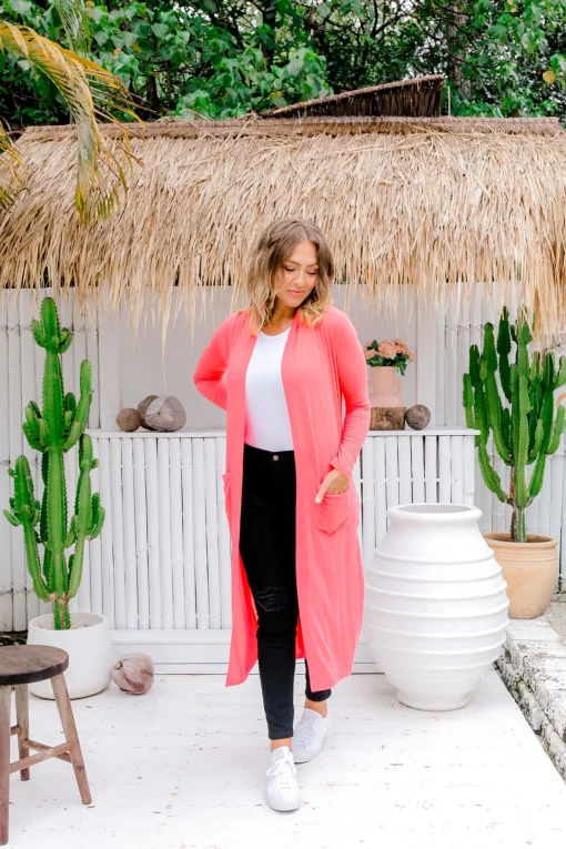 Jane Cardigan in Peach