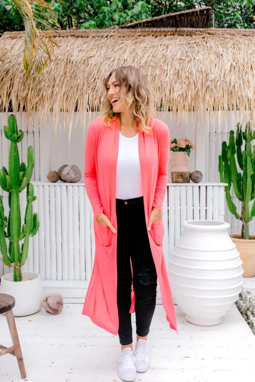 Jane Cardigan in Peach