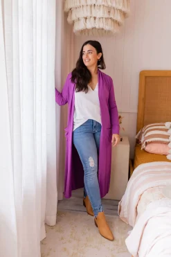 Jane Cardigan In Purple