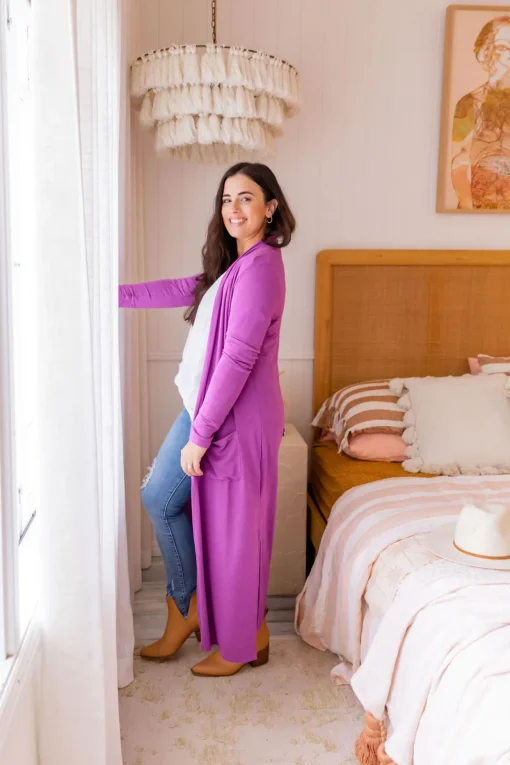 Jane Cardigan In Purple