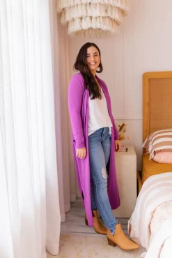 Jane Cardigan In Purple