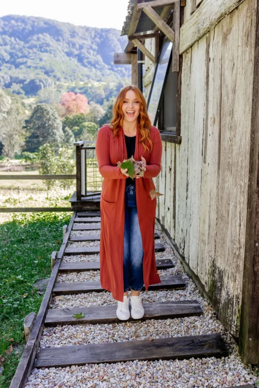 Jane Cardigan in Rust