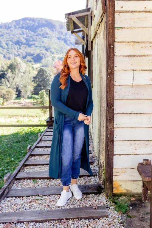 Jane Cardigan in Teal