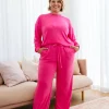 Jenny Lounge Modal Blend Pants in Magenta