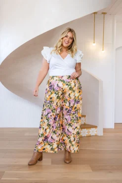 Larsa Linen Blend Pants in Mirage