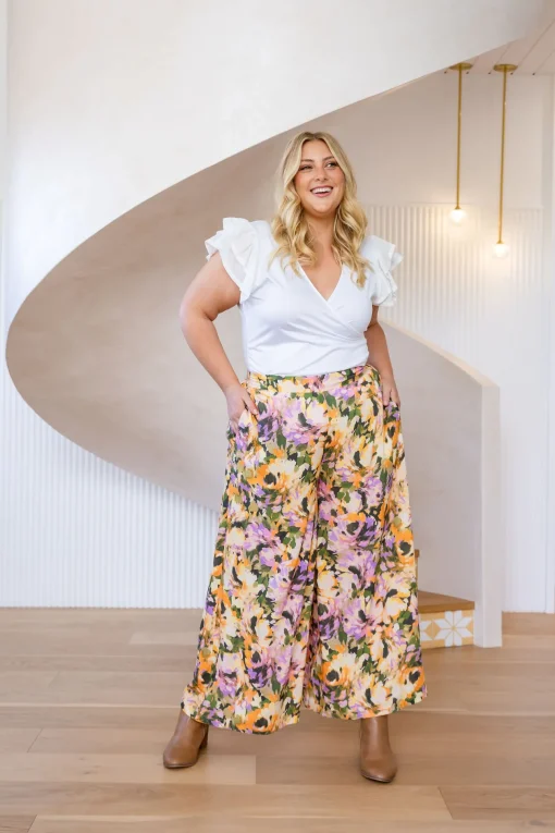 Larsa Linen Blend Pants in Mirage
