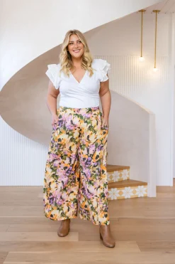 Larsa Linen Blend Pants in Mirage