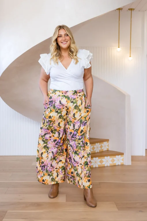 Larsa Linen Blend Pants in Mirage